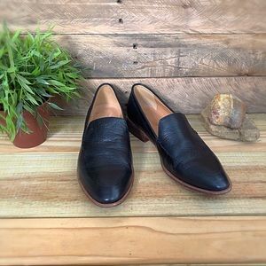 Madewell black leather The Frances Loafer
